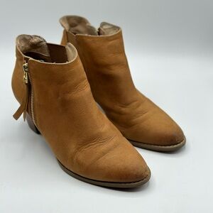 Vionic Women's Sterling Casual Booties in Saddle Leather Size 9